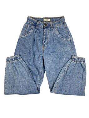 Vibrant M.I.U. Womens High-Waisted Elastic Hem Relaxed Fit Denim Jeans 3 W25 USA